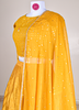 Image of Sunshine Yellow Georgette Lehenga Choli with Intricate Mirror Detailing